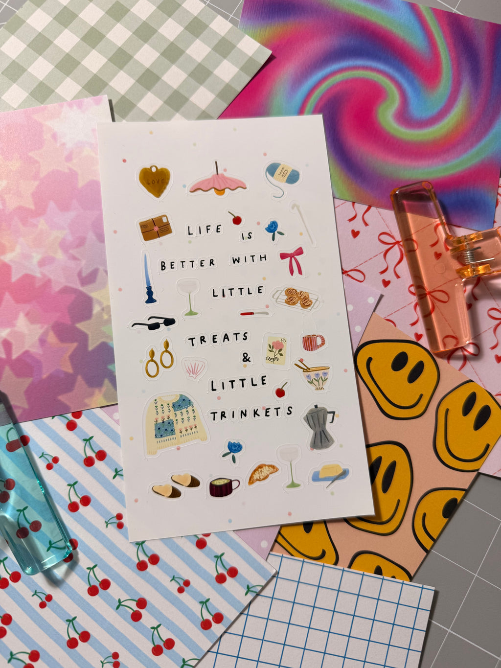 Cajita Paper Sticker Sheet