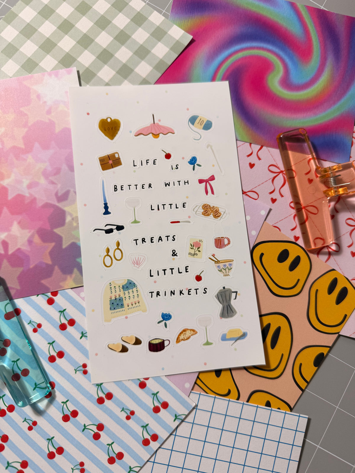 Cajita Paper Sticker Sheet