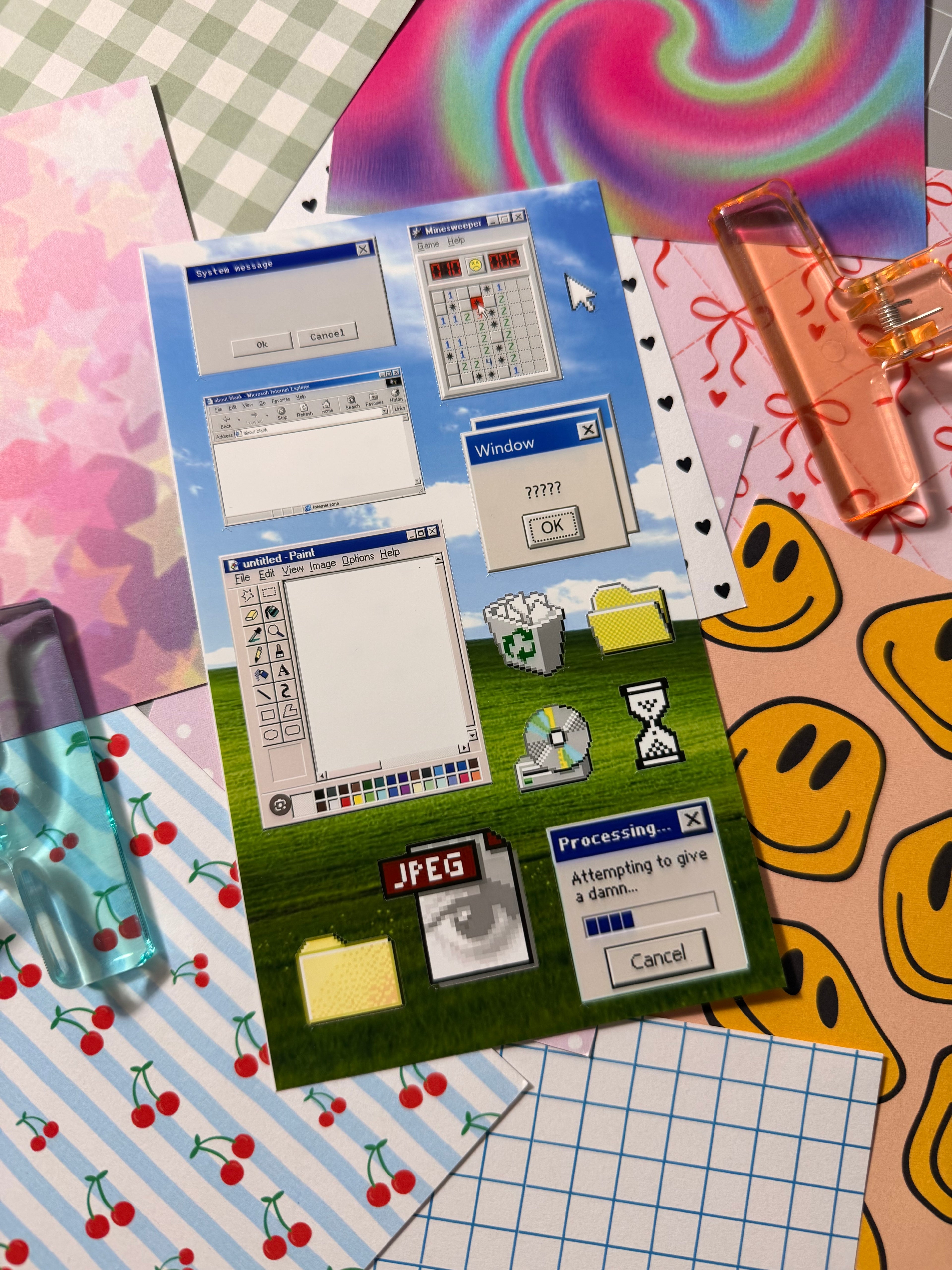 Cajita Paper Sticker Sheet