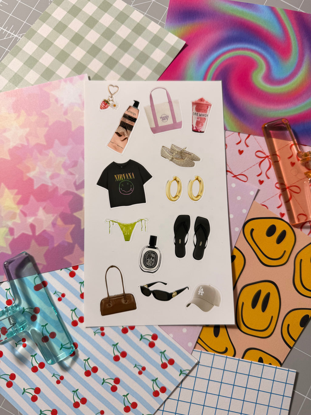 Cajita Paper Sticker Sheet