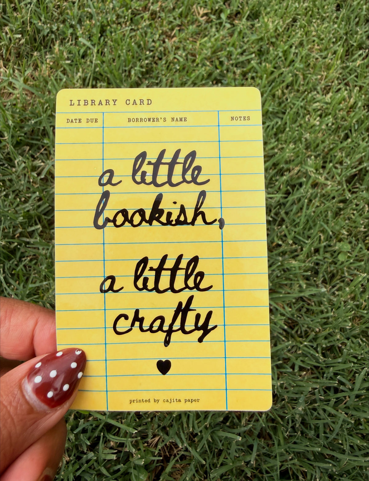 Die cut sticker - Bookish y Crafty