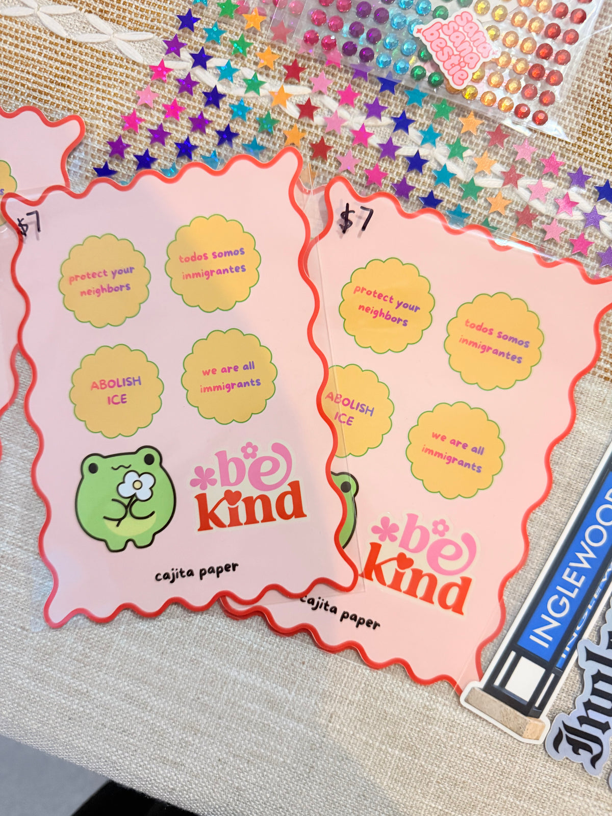 Abolish ice sticker sheet